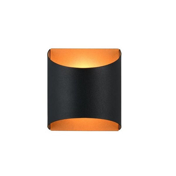 Aplique de pared decorativo SAMDEL luz arriba y abajo, bombilla excl. 1x G9 max. 5W IP20 Negro