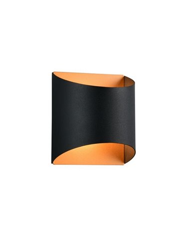Aplique de pared decorativo SAMDEL luz arriba y abajo, bombilla excl. 1x G9 max. 5W IP20 Negro