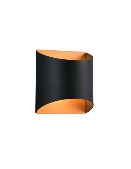 Aplique de pared decorativo SAMDEL luz arriba y abajo, bombilla excl. 1x G9 max. 5W IP20 Negro