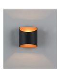 Aplique de pared decorativo SAMDEL luz arriba y abajo, bombilla excl. 1x G9 max. 5W IP20 Negro