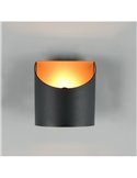 Aplique de pared decorativo SAMDEL luz arriba y abajo, bombilla excl. 1x G9 max. 5W IP20 Negro