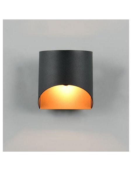 Aplique de pared decorativo SAMDEL luz arriba y abajo, bombilla excl. 1x G9 max. 5W IP20 Negro