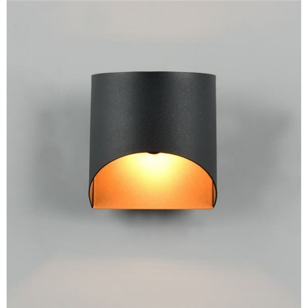 Aplique de pared decorativo SAMDEL luz arriba y abajo, bombilla excl. 1x G9 max. 5W IP20 Negro