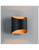 Aplique de pared decorativo SAMDEL luz arriba y abajo, bombilla excl. 1x G9 max. 5W IP20 Negro