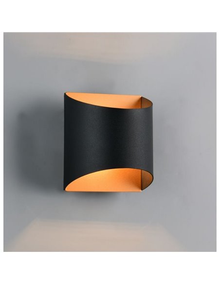 Aplique de pared decorativo SAMDEL luz arriba y abajo, bombilla excl. 1x G9 max. 5W IP20 Negro