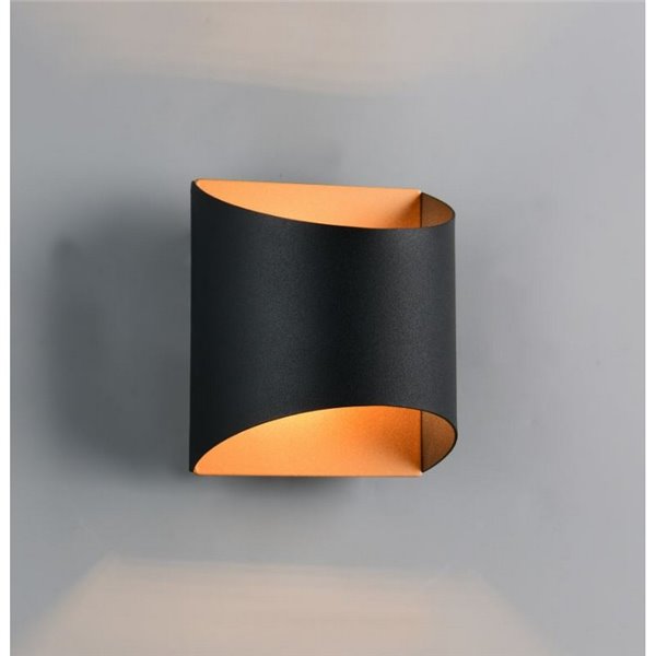 Aplique de pared decorativo SAMDEL luz arriba y abajo, bombilla excl. 1x G9 max. 5W IP20 Negro