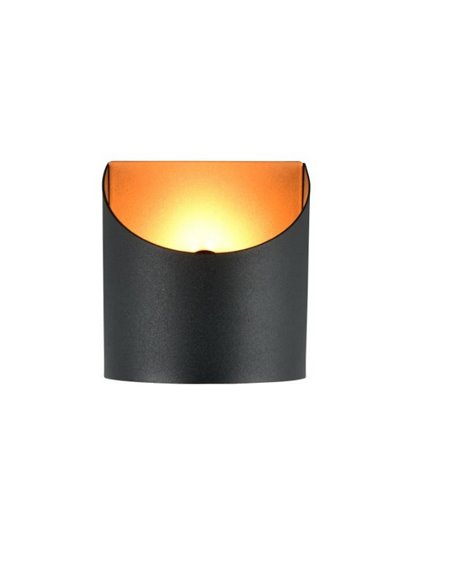 Aplique de pared decorativo SAMDEL luz arriba y abajo, bombilla excl. 1x G9 max. 5W IP20 Negro