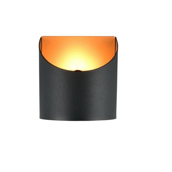 Aplique de pared decorativo SAMDEL luz arriba y abajo, bombilla excl. 1x G9 max. 5W IP20 Negro