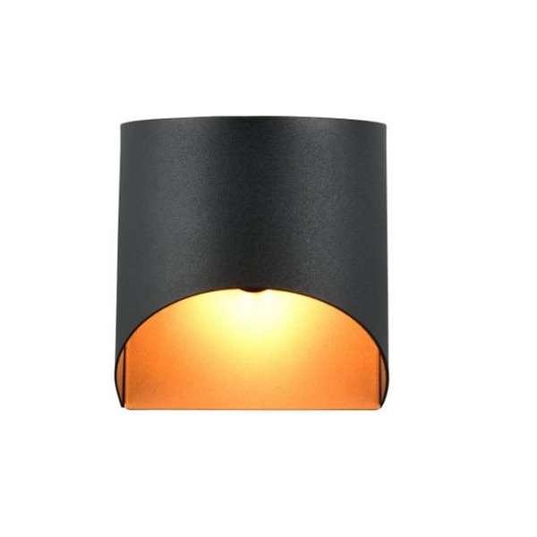Aplique de pared decorativo SAMDEL luz arriba y abajo, bombilla excl. 1x G9 max. 5W IP20 Negro