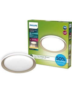 Plafón de techo LED PEBBLO blanco Ultra Efficient 10W, 2700K/4000K 2