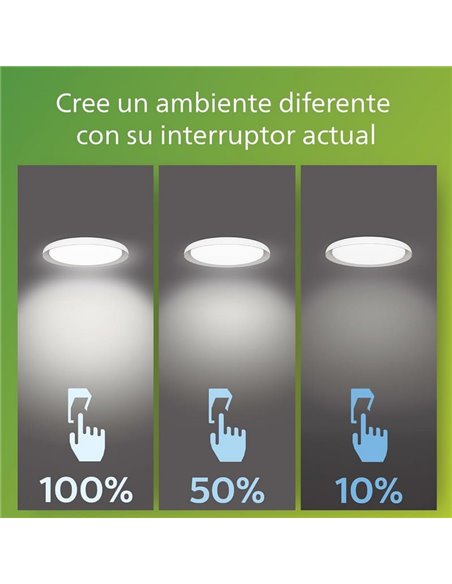 Plafon LED ultraeficiente PEBBLO 10W, 2700K/4000K, preto superfino