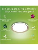Plafón de techo LED PEBBLO blanco Ultra Efficient 10W, 2700K/4000K
