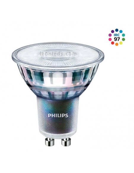 Ampoule LED dichroïque GU10 à haut Indice de Rendu Chromatique | Philips Master LED Expert Couleur | Éclairage LeonLeds