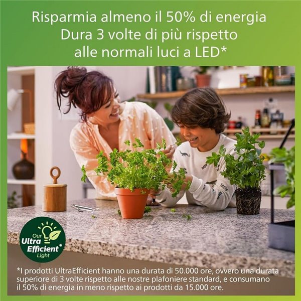 Plafón de techo LED PEBBLO blanco Ultra Efficient 10W, 2700K/4000K