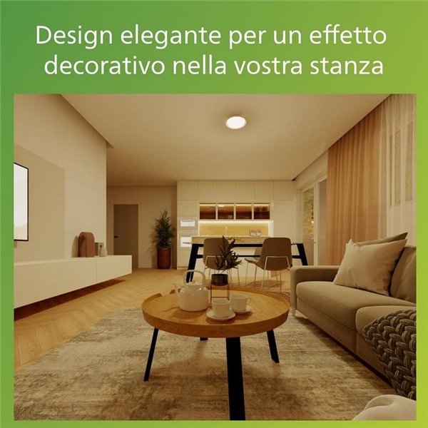 Plafonnier LED blanc PEBBLO 10W ultra efficace, 2700K/4000K