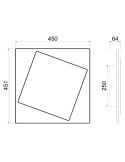 Aplique LED DAKLA 30W 45cm 6429 6430 Mantra medidas | LeonLeds