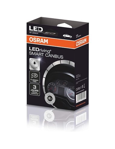 Cancelador de errores CANbus para retrofits H7 LEDriving® SMART CANBUS LEDSC01-2HFB, 12W