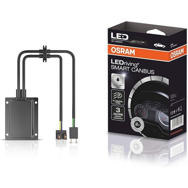 Cancelador de errores CANbus para retrofits H7 LEDriving® SMART CANBUS LEDSC01-2HFB, 12W