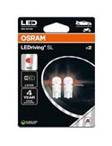 Ampoules LEDriving SL 12 V W2,1 x 9,5 d, 0,6 W, 2825DRP-2BL, lot de 2, compatibles avec les ampoules LED rouges W5W
