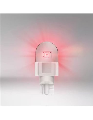 Ampoules LED W16W rouges LEDriving SL 12V, W2.1x9.5d, 921DRP-2BL, 1,4W, pack 2 uds