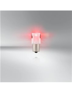 Lâmpadas de reposição LED compatíveis com LEDriving SL BA15s Red P21W, 7506DRP-2BL, 1,9 W, pacote com 2 2