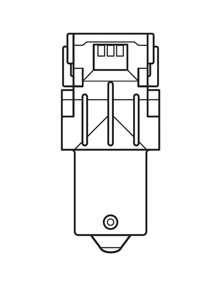 Bombilla LED de recambio compatible con P21W ámbar LEDriving SL BA15s, 7506DYP-2BL, 1,3W, 2uds