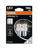 Bombilla LED de recambio compatible con P21W ámbar LEDriving SL BA15s, 7506DYP-2BL, 1,3W, 2uds