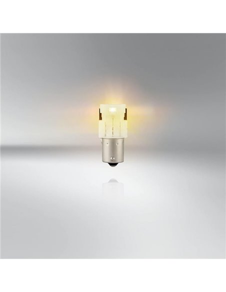 Lâmpada LED de substituição compatível com LEDriving SL BA15s âmbar P21W, 7506DYP-2BL, 1,3 W, pacote com 2