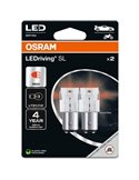 Lámpara LED recambio compatible con P21/5W rojo LEDriving SL BAY15d, 7528DRP-2BL, 1,4W, 2uds