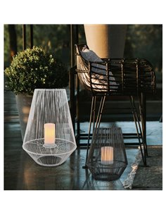 Lampe de table LED MINERS, effet bougie, solaire et rechargeable, 0,2W 12lm IP44 Blanc 2