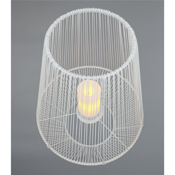 Lampara de sobremesa LED MINEROS, efecto vela, solar y recargable, 0,2W 12lm IP44 Blanco