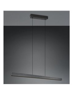 Plafonnier LED Donegal, réglage automatique de la hauteur, 40 W, 4 650 lm, 2 700-6 500 K, noir 2