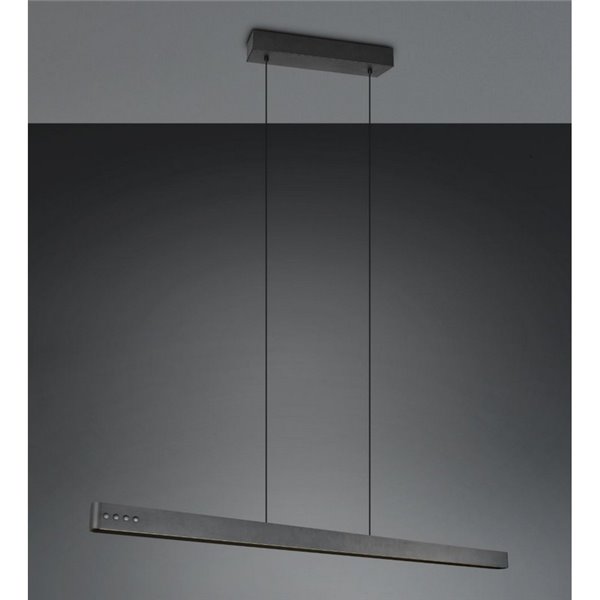 Lámpara LED de techo DONEGAL, regulación de altura automática, 40W 4650lm 2700-6500K Negro