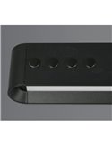 Lámpara LED de techo DONEGAL, regulación de altura automática, 40W 4650lm 2700-6500K Negro