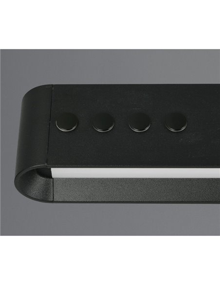 Lámpara LED de techo DONEGAL, regulación de altura automática, 40W 4650lm 2700-6500K Negro