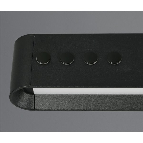 Luminária de teto LED Donegal, ajuste automático de altura, 40 W, 4650 lm, 2700-6500 K, preta