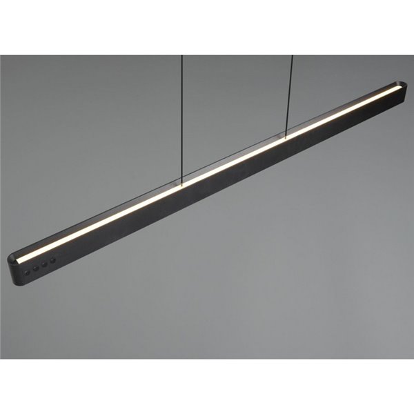 Luminária de teto LED Donegal, ajuste automático de altura, 40 W, 4650 lm, 2700-6500 K, preta