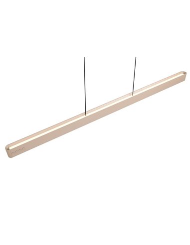 Plafonnier LED DONEGAL, style linéaire, avec moteur eMove, 40 W, 4 650 lm, 2 700-6 500 K, beige