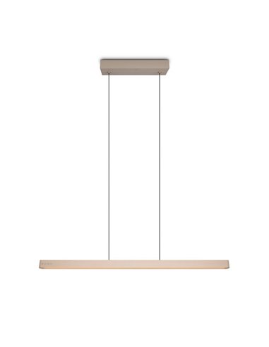 Plafonnier LED DONEGAL, style linéaire, avec moteur eMove, 40 W, 4 650 lm, 2 700-6 500 K, beige