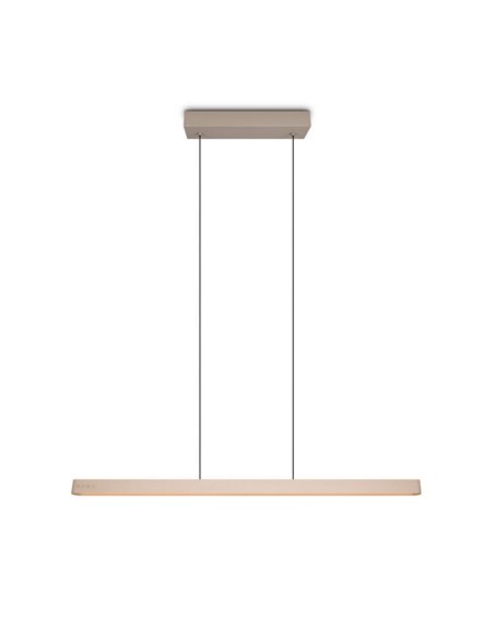 Luminária de teto LED DONEGAL, estilo linear, com motor eMove, 40W, 4650lm, 2700-6500K, bege