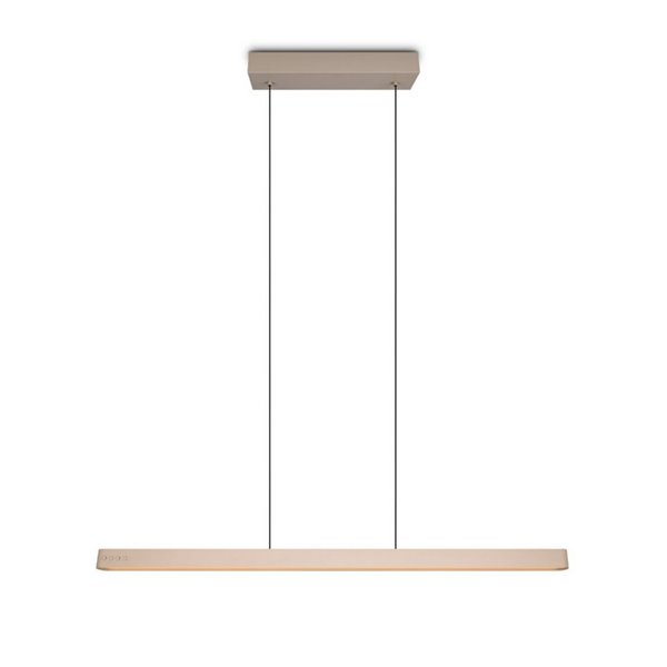 Plafonnier LED DONEGAL, style linéaire, avec moteur eMove, 40 W, 4 650 lm, 2 700-6 500 K, beige