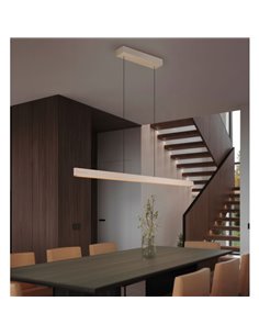 Lámpara de techo LED DONEGAL estilo lineal, con motor eMove 40W 4650lm 2700-6500K Beige 2