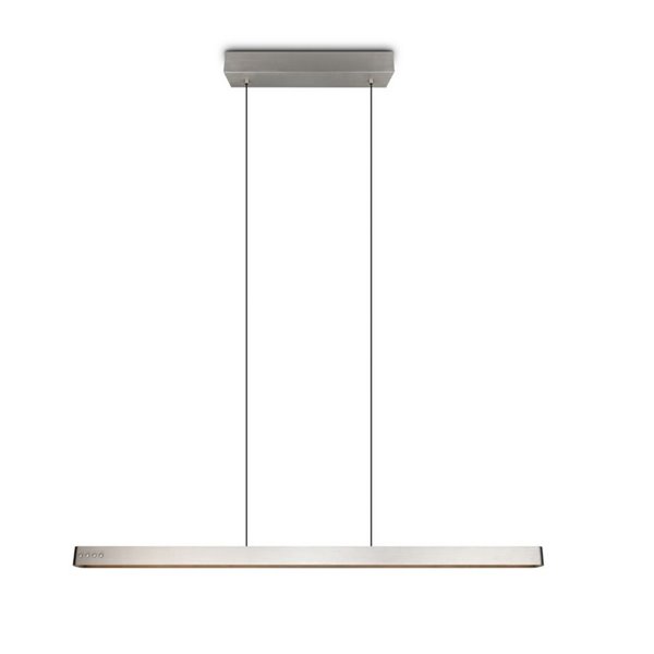 Plafonnier LED DONEGAL avec moteur à levage automatique 40 W 4 650 lm 2 700-6 500 K Nickel