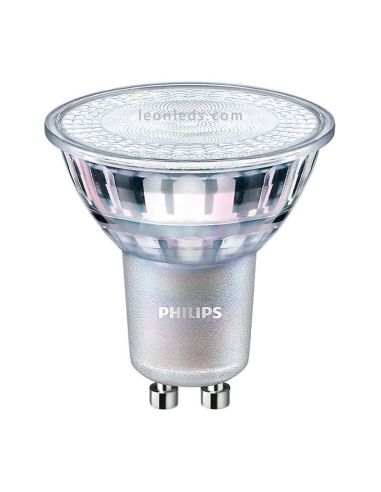 Philips LED Master LED Spot MV Value GU10 4.9W-50W Regulable 60º | Bombilla Halogena LED Cristal | LeonLeds Iluminación