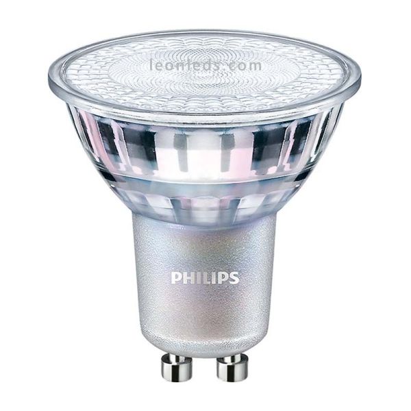 Philips LED Master LED Spot MV Value GU10 4.9W-50W Regulable 60º | Bombilla Halogena LED Cristal | LeonLeds Iluminación