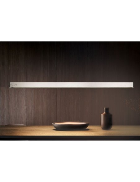 Lámpara de techo LED DONEGAL con motor de elevación automática 40W 4650lm 2700-6500K Níquel