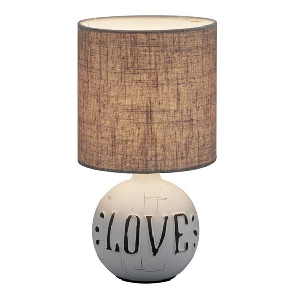 Lámpara de Sobremesa Rustico Marrón Love Esna Grande 1XE14