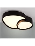 Plafón de techo LED RISE 43,5cm 21W 2400lm, regulable 2700 - 6500K, modo noche, función memoria IP20 Negro