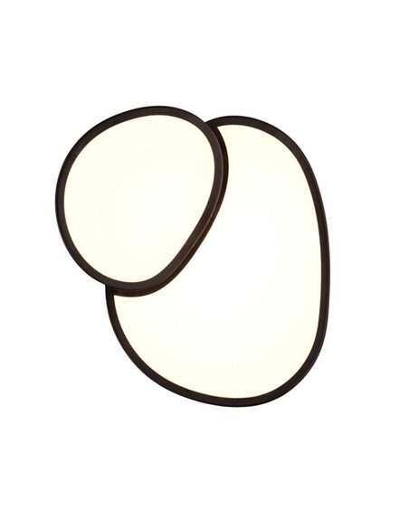 Plafonnier LED RISE 43,5 cm 21 W 2400 lm, intensité variable 2700 - 6500 K, mode nuit, mémoire IP20, noir