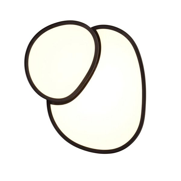 Plafón de techo LED RISE 43,5cm 21W 2400lm, regulable 2700 - 6500K, modo noche, función memoria IP20 Negro